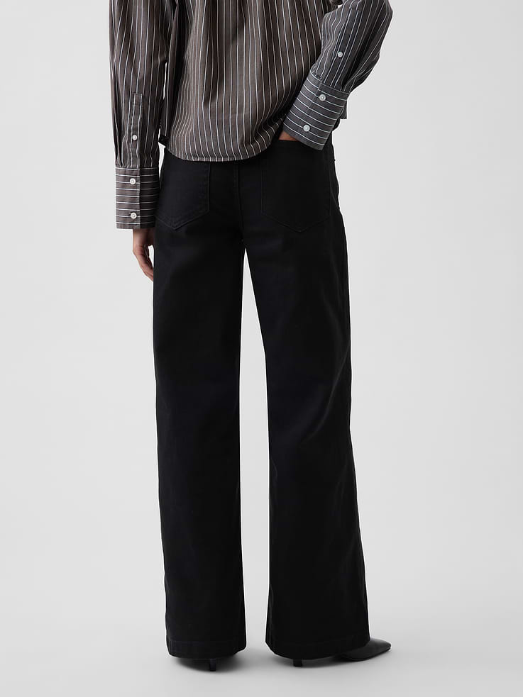 Image number 4 showing, High Rise Stride Wide-Leg Jeans