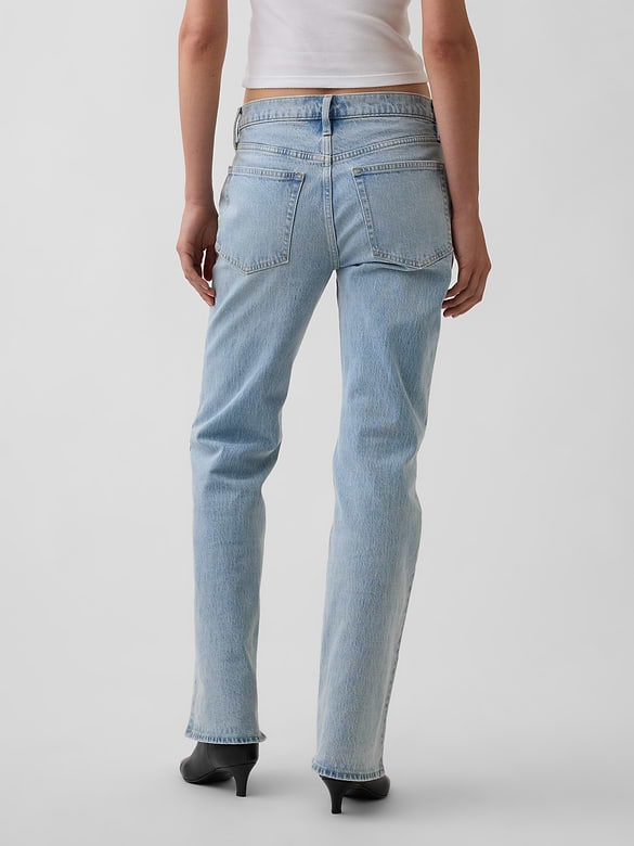 Mid Rise Relaxed Flare Jeans