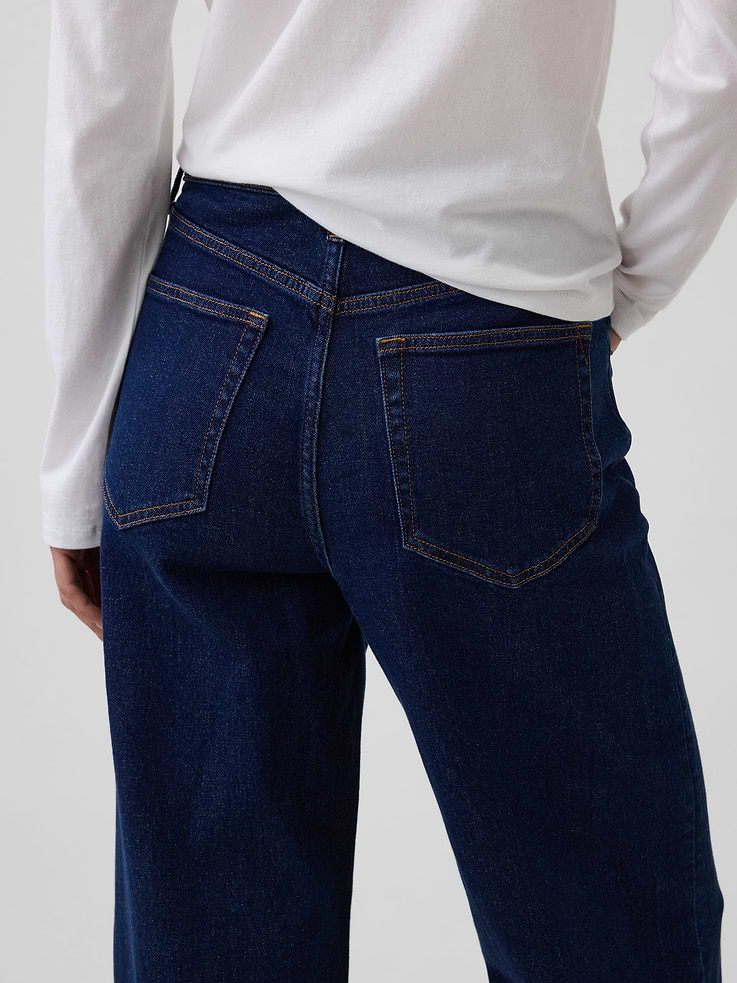 Image number 6 showing, High Rise Stride Wide-Leg Jeans