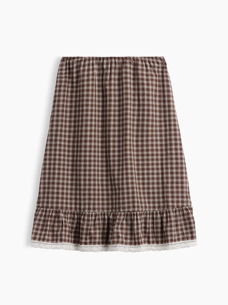 Image number 5 showing, Ruffle-Hem Easy Knee-Length Skirt