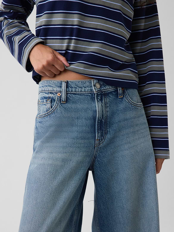 Mid Rise UltraSoft Baggy Jeans
