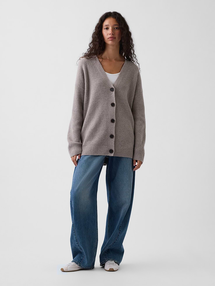 Image number 2 showing, CashSoft Oversized Cardigan Sweater