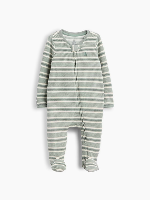 Baby Softspun Waffle Footed One-Piece