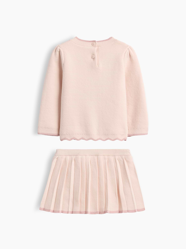 Image number 2 showing, Baby Bow Sweater Skort Set