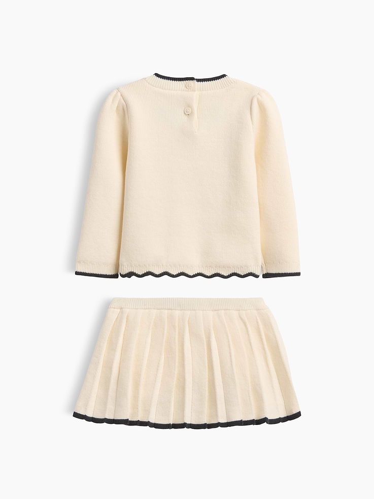 Image number 2 showing, Baby Bow Sweater Skort Set