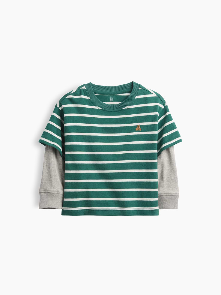 L'image numéro 1 présente T-shirt épais à superposition pour Bébé et Tout-petit