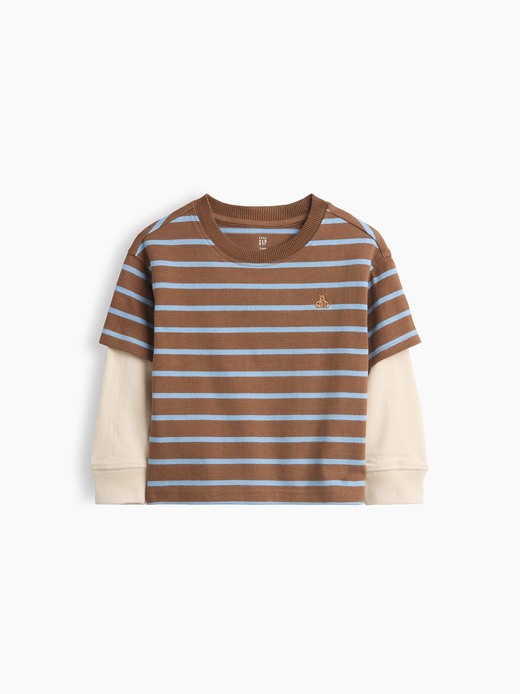 L'image numéro 1 présente T-shirt épais à superposition pour Bébé et Tout-petit