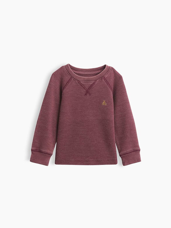Baby & Toddler Textured Crewneck T-Shirt