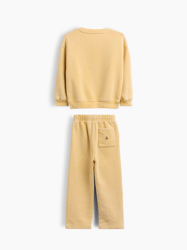 L'image numéro 2 présente Ensemble en coton ouaté délavé VintageDoux pour Bébé et Tout-petit
