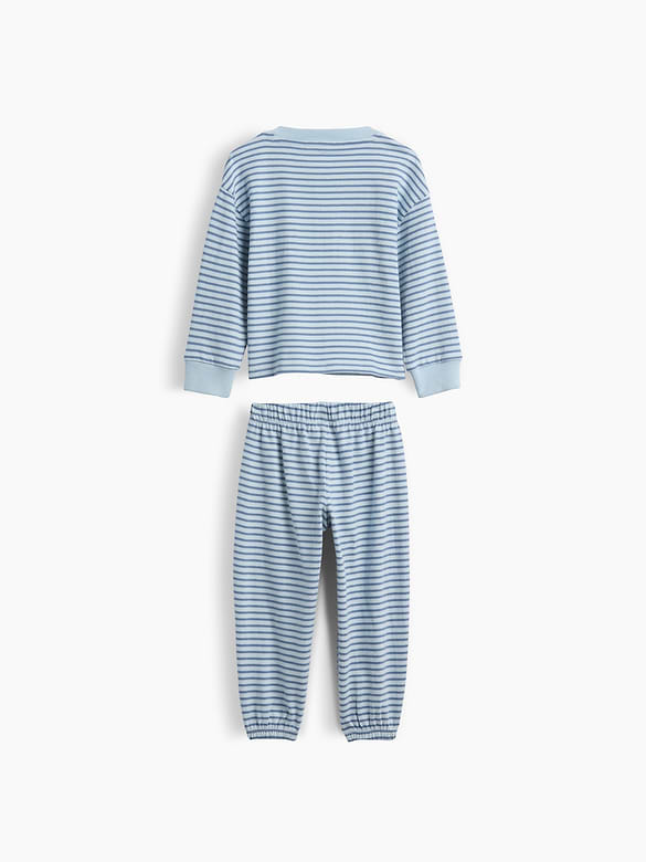 Baby & Toddler Stripe Henley Outfit Set