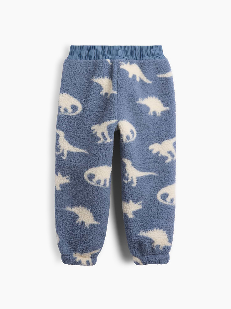 L'image numéro 2 présente Pantalon de jogging en sherpa à motif de dinosaures pour Bébé et Tout-petit