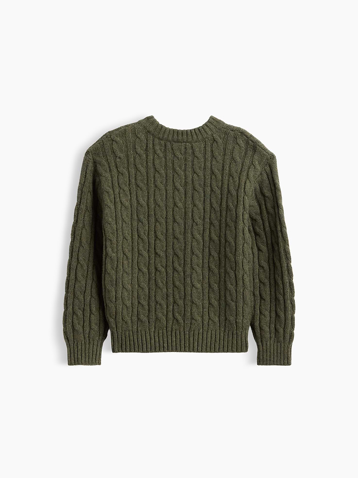 Image 3 of 3, Baby & Toddler CashSoft Cable-Knit Sweater