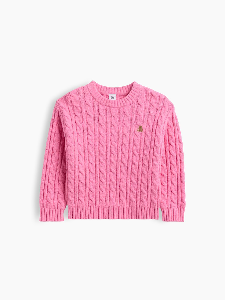 Image number 3 showing, Baby & Toddler CashSoft Cable-Knit Sweater