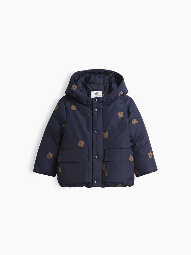 Image number 1 showing, Baby & Toddler Recycled Midweight Puffer Jacket