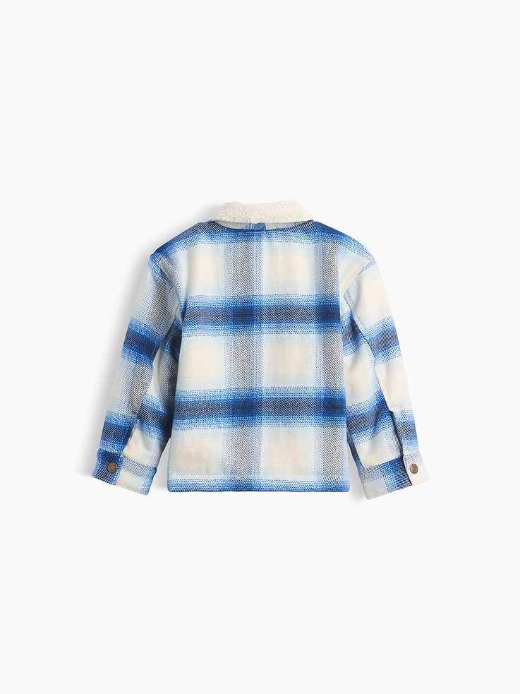 L'image numéro 2 présente Veste-chemise à glissière en flanelle doublée en sherpa pour Bébé et Tout-petit