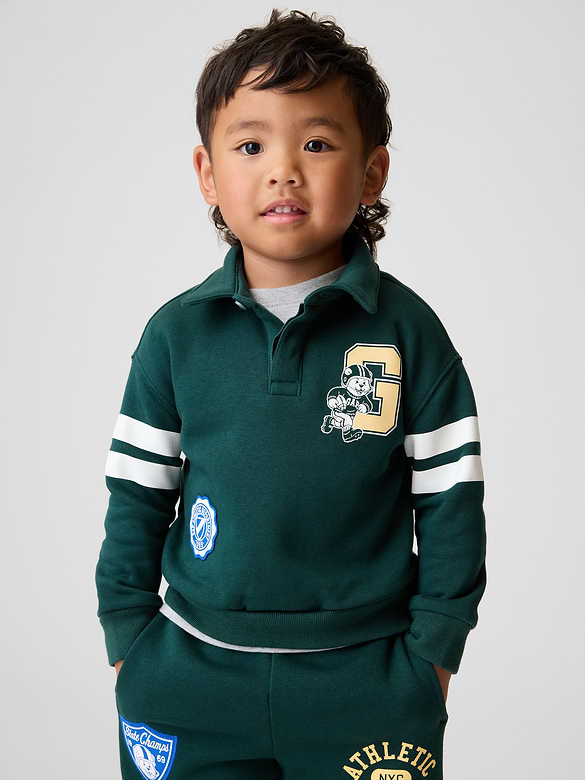Baby & Toddler VintageSoft Varsity Logo Polo Sweatshirt