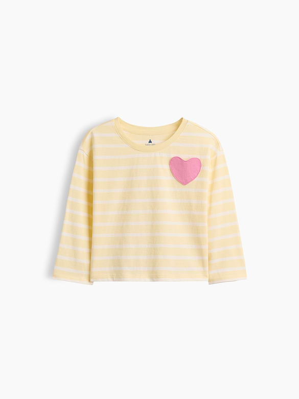 Baby & Toddler Heart Pocket Stripe T-Shirt