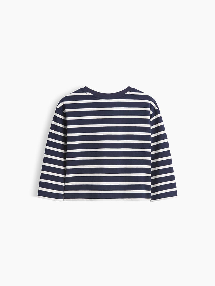 Image 2 of 2, Baby & Toddler Heart Pocket Stripe T-Shirt