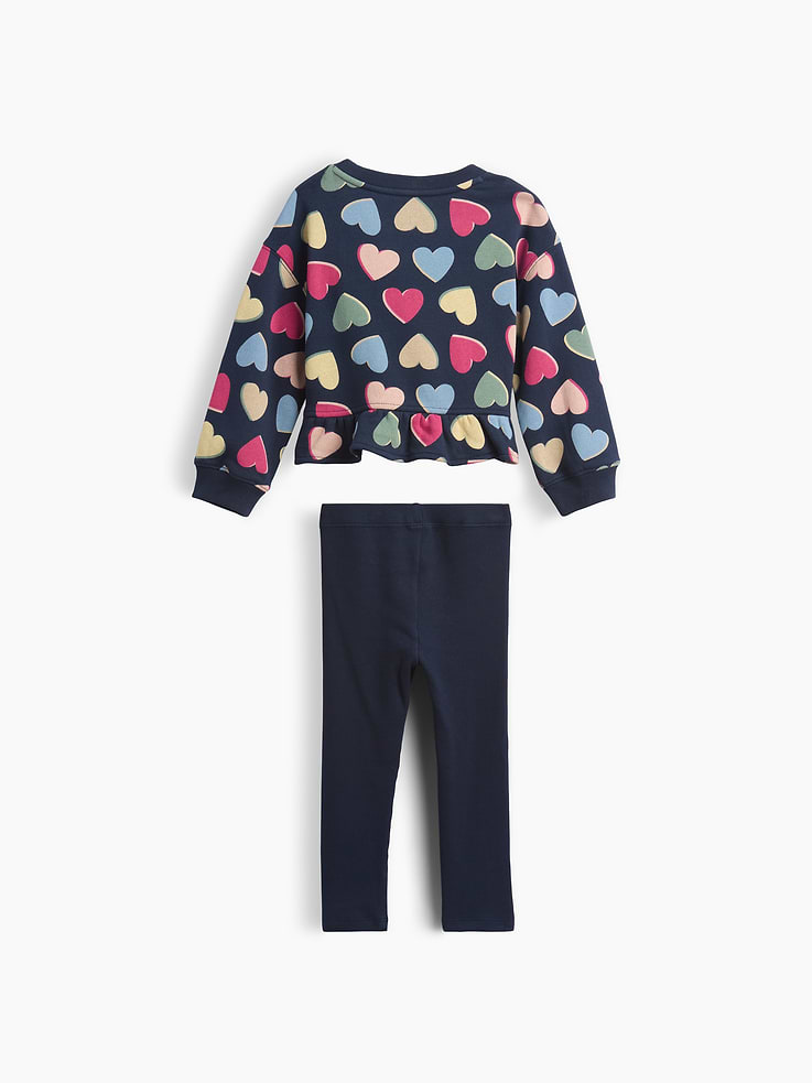 Image number 2 showing, Baby & Toddler Peplum Sweatshirt & Leggings Set