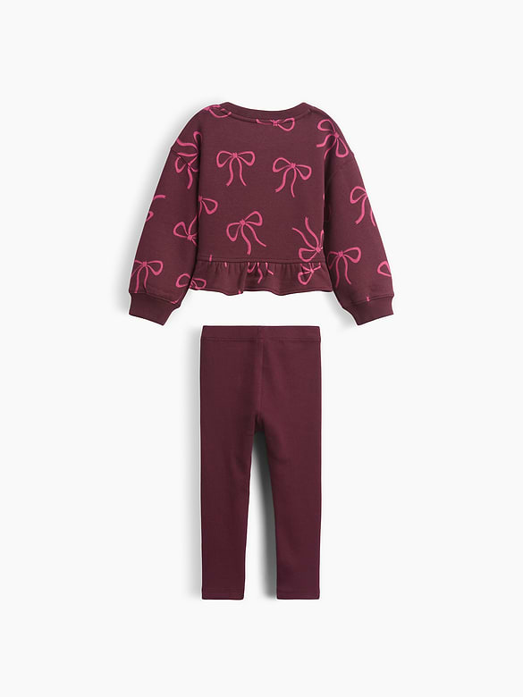 Baby & Toddler Peplum Sweatshirt & Leggings Set