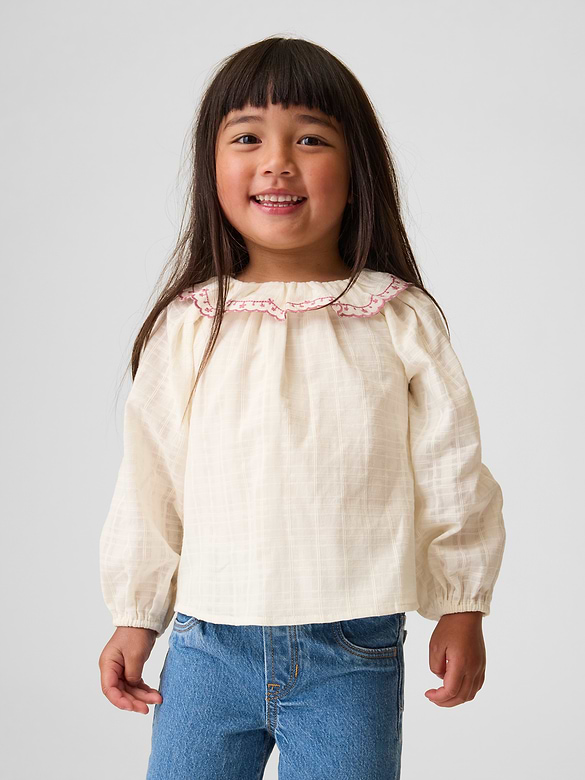 Baby & Toddler Ruffle Collar Top