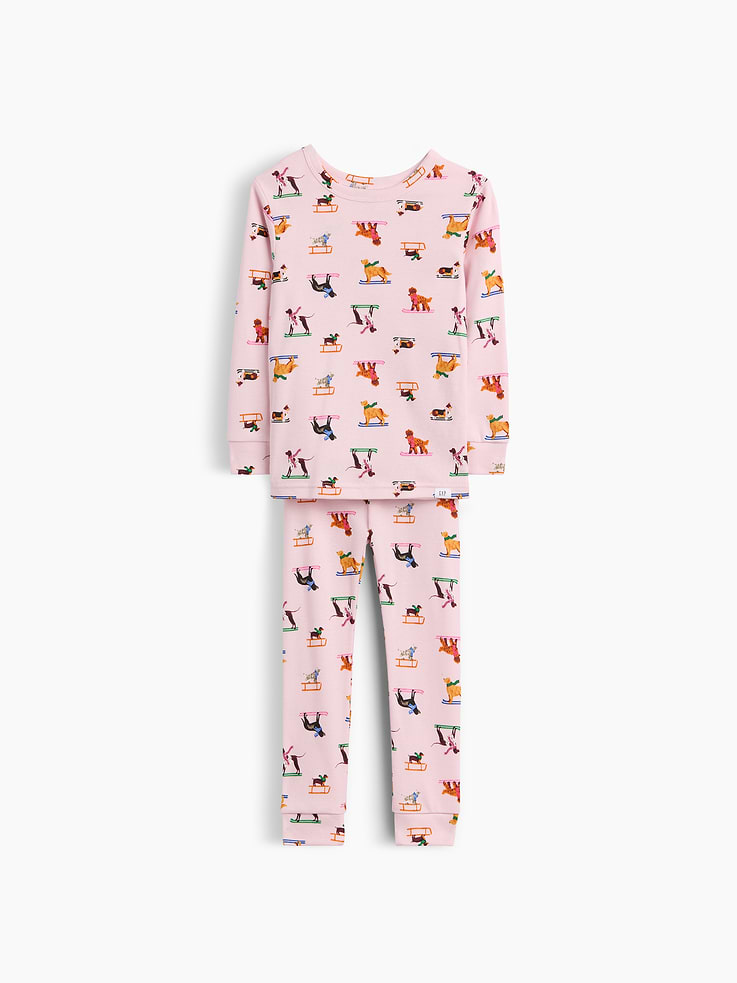 Image number 1 showing, Baby & Toddler Organic Brushed Cotton PJ Set