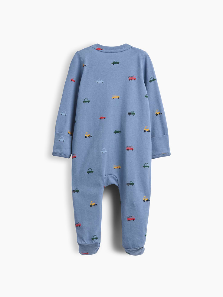 Image number 2 showing, Baby Organic Cotton Print Footed One-Piece