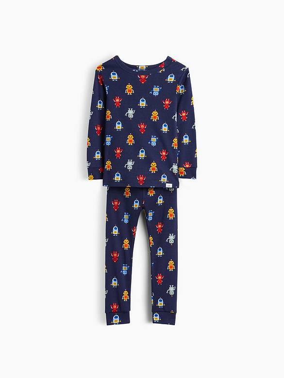 Baby & Toddler Organic Brushed Cotton Robot PJ Set