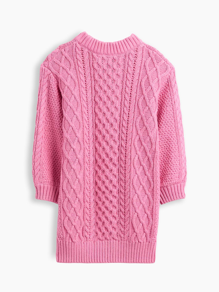 Image 2 of 2, Baby & Toddler Cable-Knit Sweater Dress