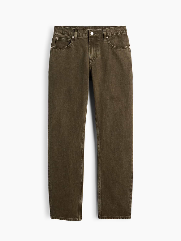 Mid Rise Straight Taper Jeans