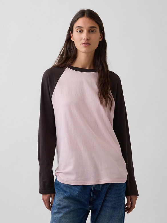 100% Cotton Authentic Raglan Big T-Shirt