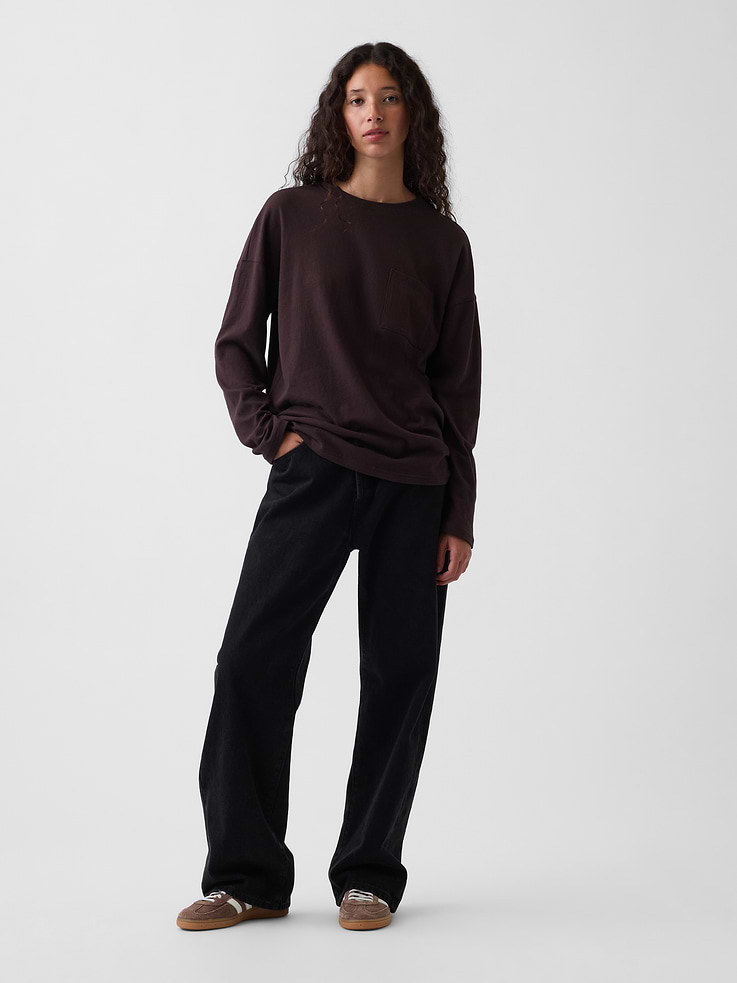 Image number 2 showing, 100% Cotton Authentic Pocket Big T-Shirt