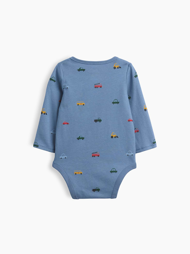 Image number 2 showing, Baby First Favorites Organic Cotton Brannan Bear Toile Bodysuit
