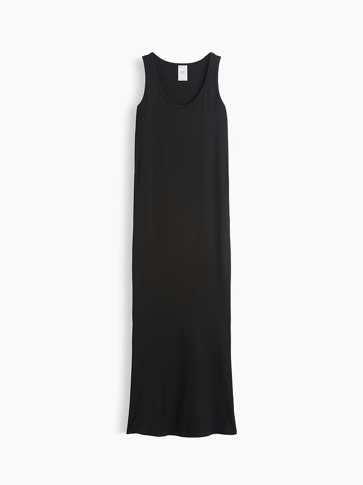 Image 6 of 6, Maternity Split-Hem Modal Maxi Dress