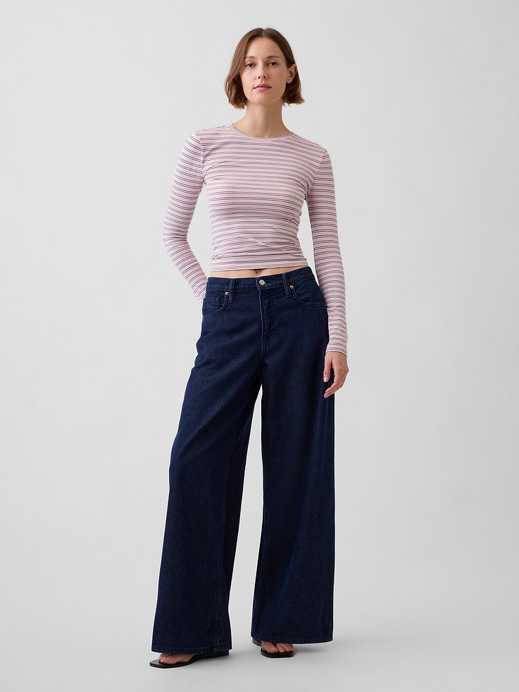 Image number 7 showing, Mid Rise UltraSoft Baggy Jeans