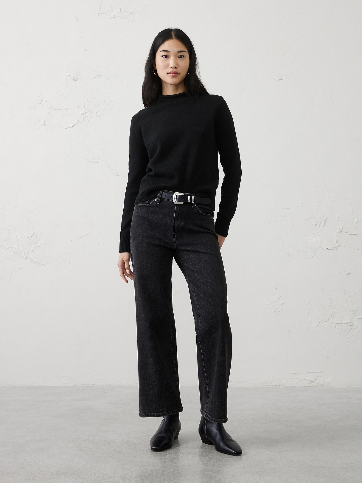 Perfectly Soft Roll Mock-Neck Sweater | Banana Republic Factory