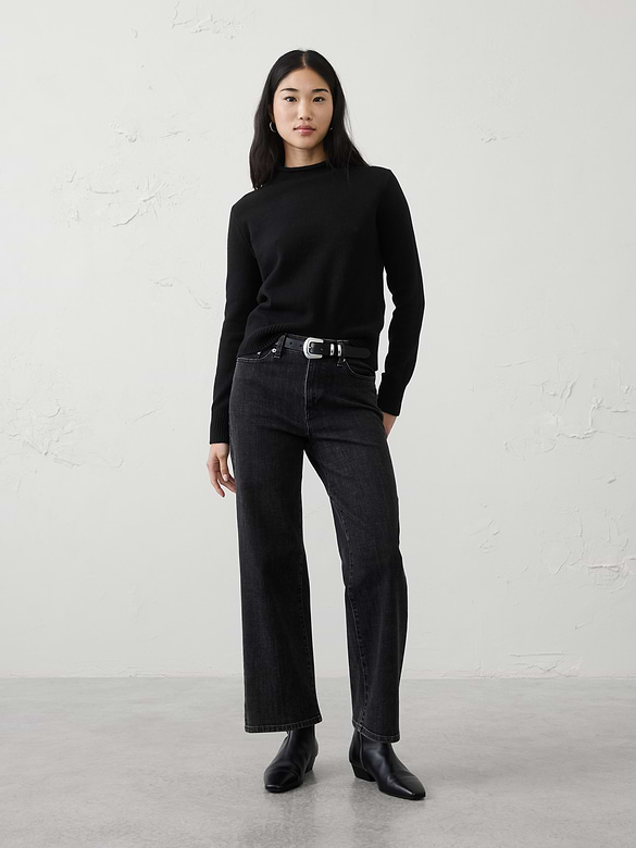 Perfectly Soft Roll Mock-Neck Sweater