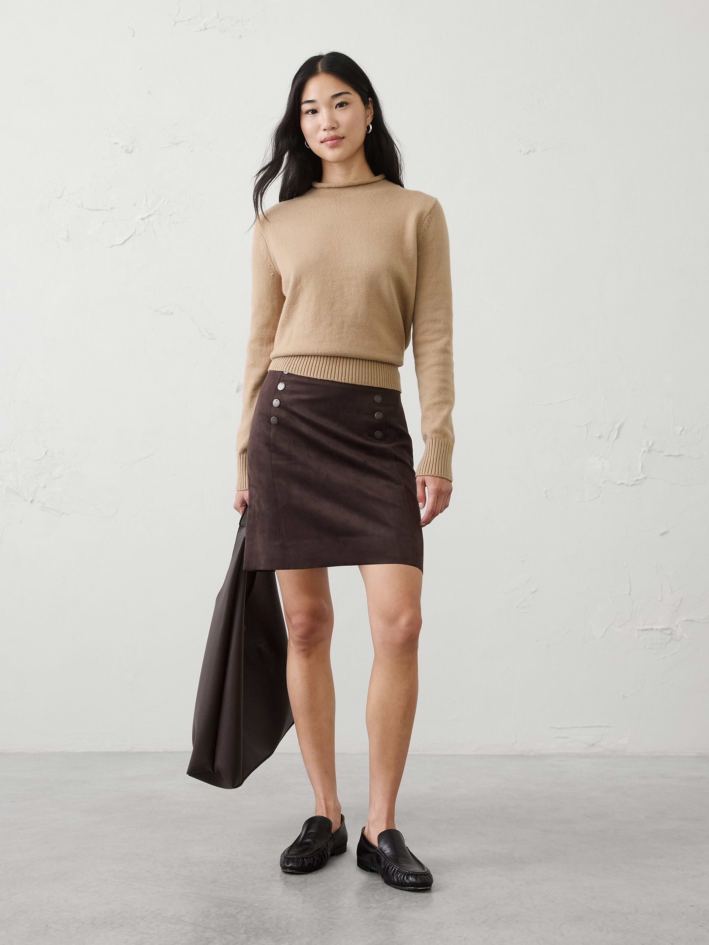 Image number 1 showing, Perfectly Soft Roll Mock-Neck Sweater