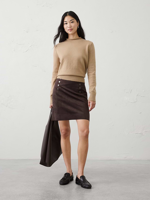 Perfectly Soft Roll Mock-Neck Sweater