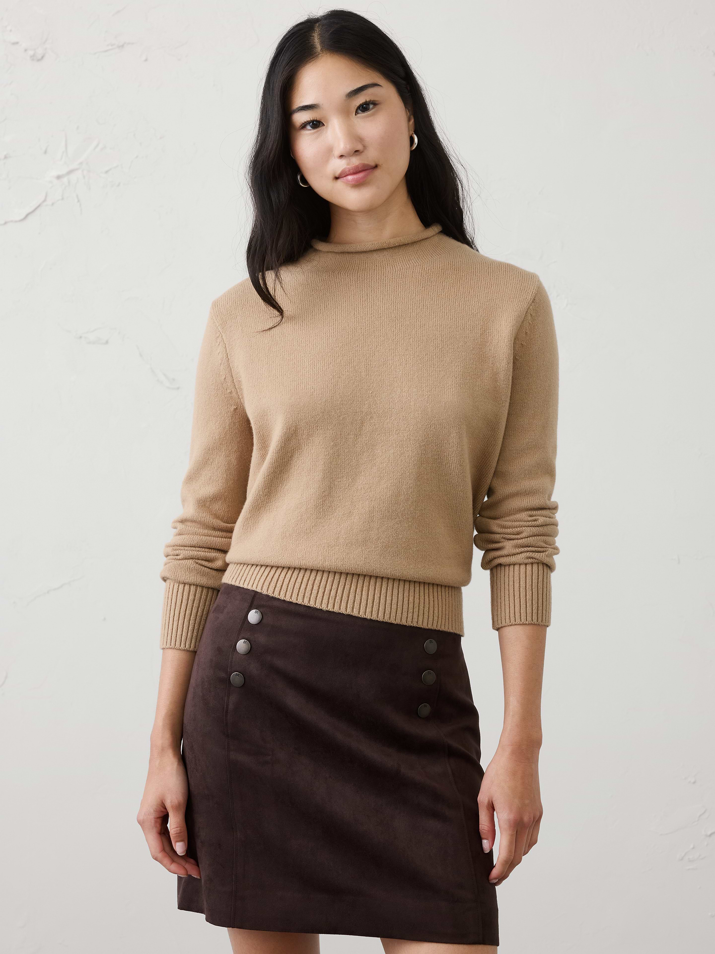 Image number 3 showing, Perfectly Soft Roll Mock-Neck Sweater