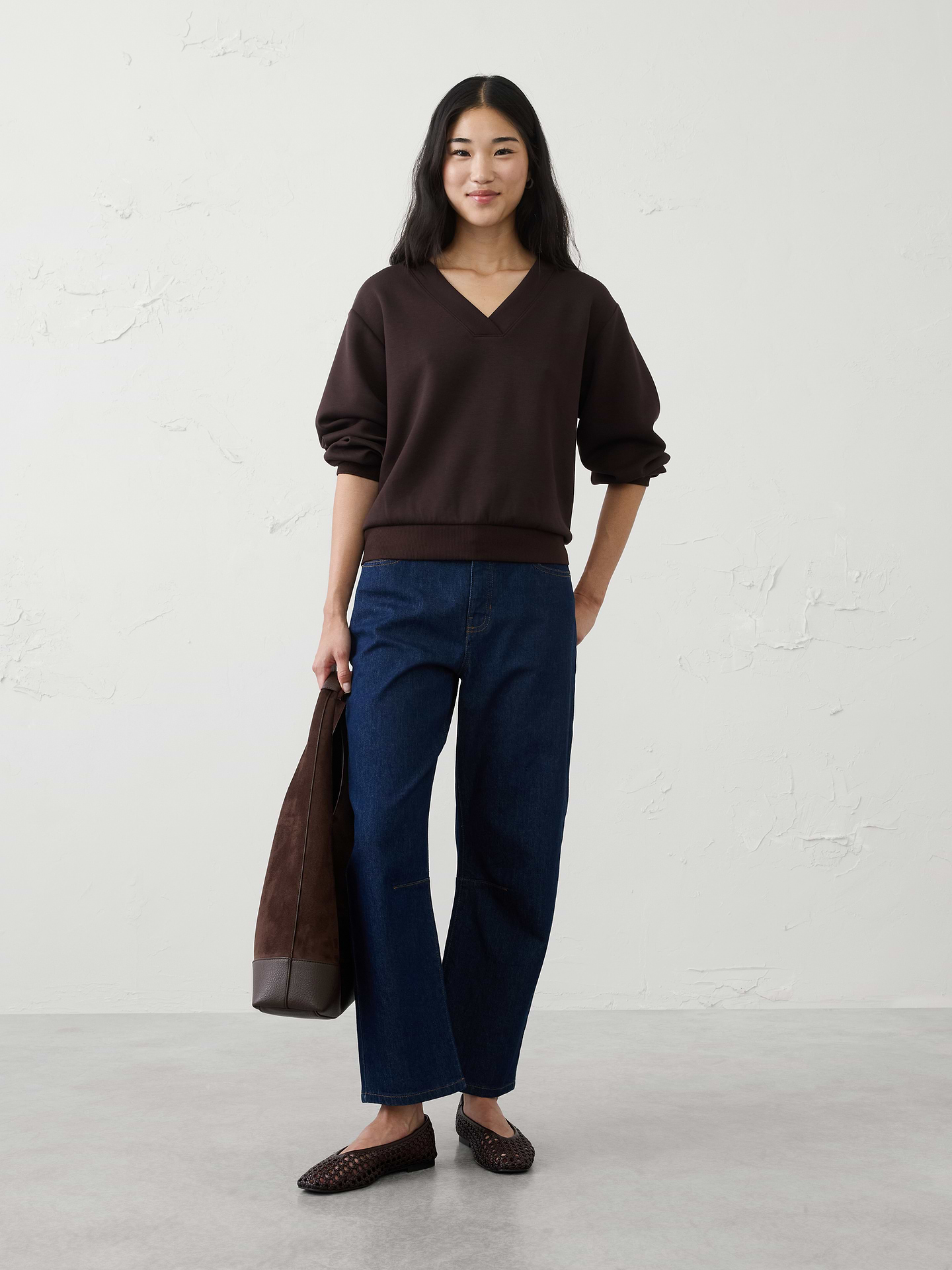 Image number 1 showing, Soft Touch V-Neck Sweatshirt
