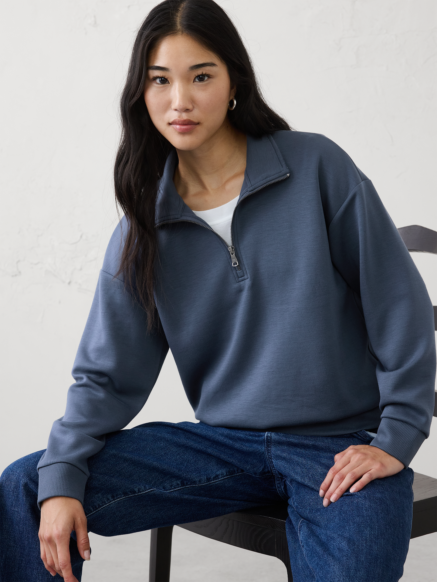 Image number 1 showing, Soft Touch Quarter-Zip Sweatshirt