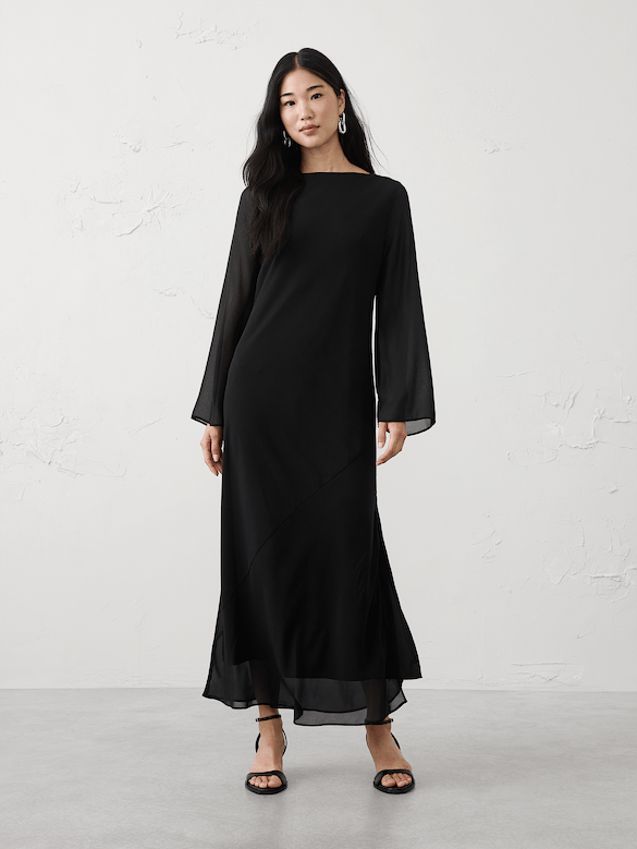 Boatneck Maxi Dress