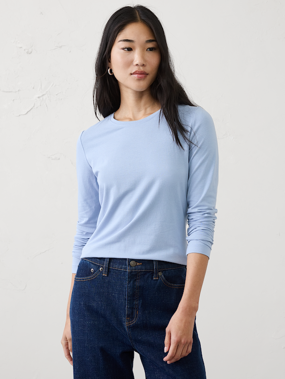 Timeless Long-Sleeve Crew-Neck T-Shirt