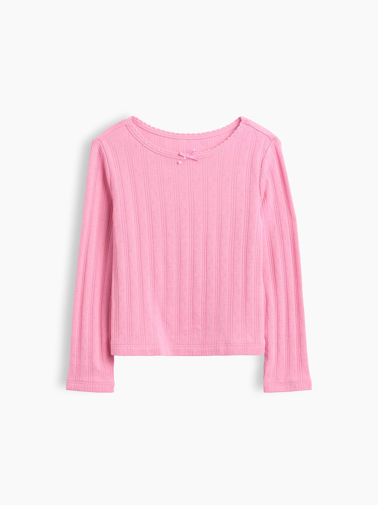 Image number 1 showing, Baby & Toddler Pointelle Rib T-Shirt