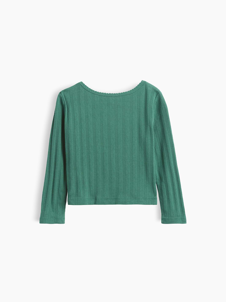Image number 2 showing, Baby & Toddler Pointelle Rib T-Shirt