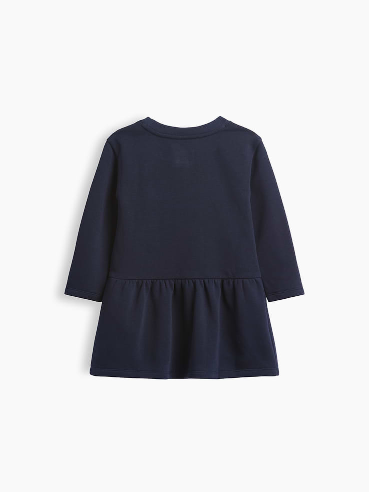 Image 2 de 2, Robe en coton ouaté à boucle pour Bébé et Toute-petite