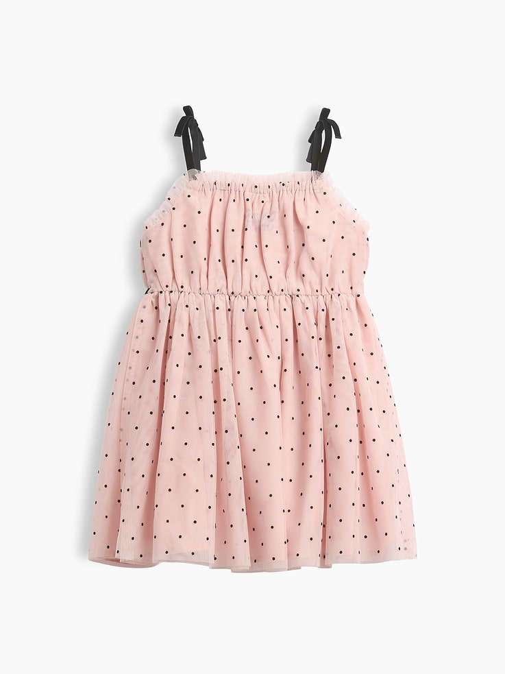 Image 2 of 2, Baby & Toddler Bow-Strap Tulle Dress