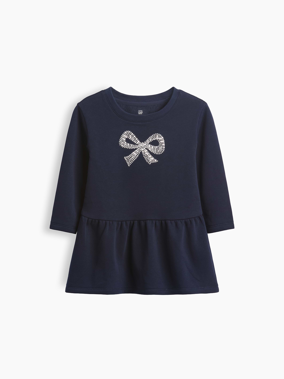 Baby & Toddler Bow Sweatshirt Dress