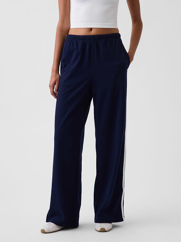 Knit Relaxed Track Pants